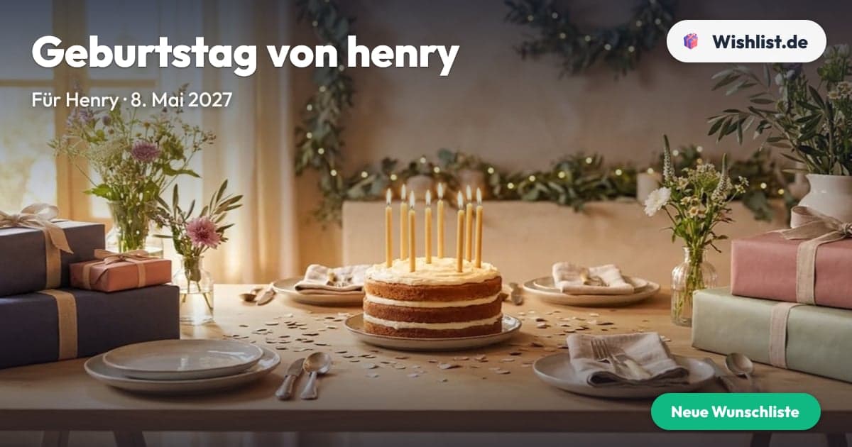 Geburtstag von henry