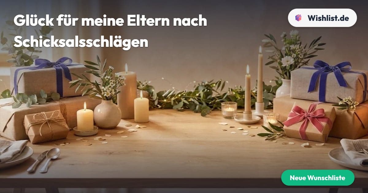 Glück für meine Eltern nach Schicksalsschlägen