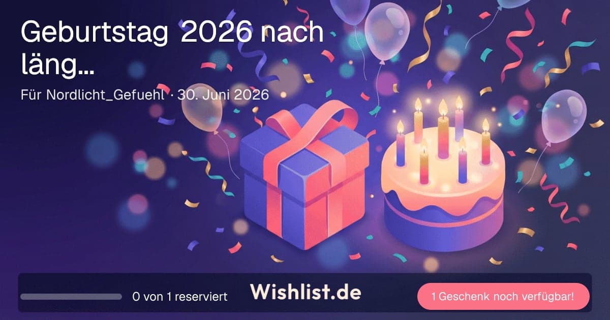 Geburtstag 2026 nach längerer Krankheit