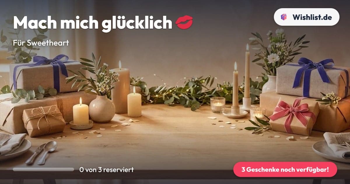 Mach mich glücklich 💋