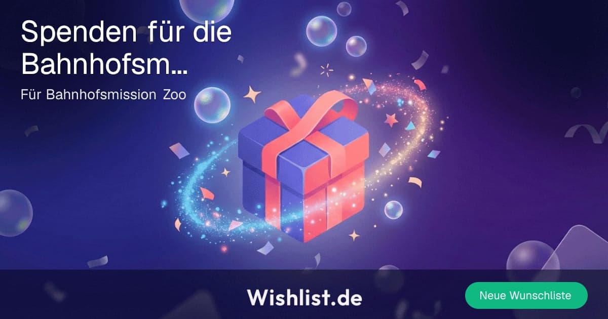 Spenden für die Bahnhofsmission Zoo